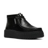 Clarks - Torhill Moss Black Metallic Leather