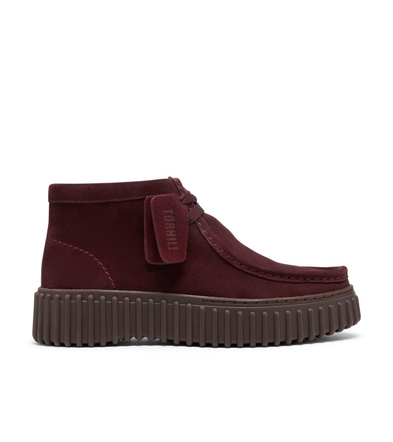 Clarks - Torhill Moss Burgundy Suede