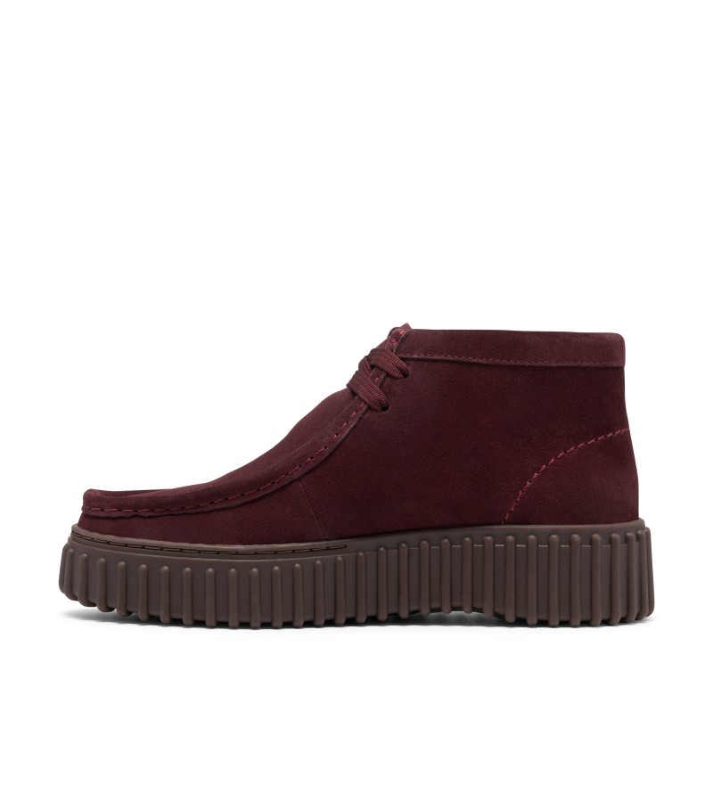 Clarks - Torhill Moss Burgundy Suede