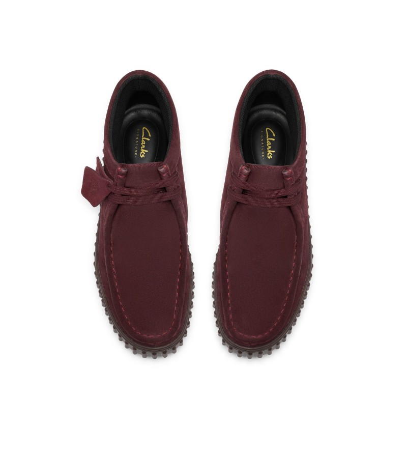 Clarks - Torhill Moss Burgundy Suede