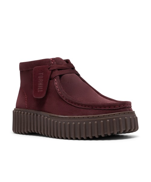 Clarks - Torhill Moss Burgundy Suede