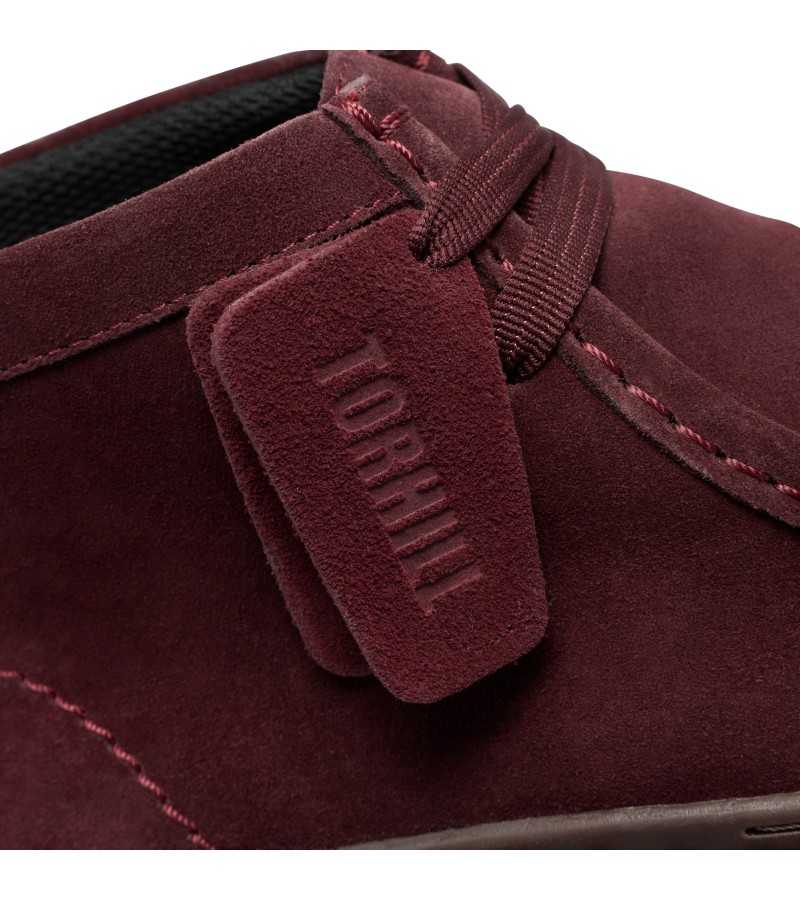 Clarks - Torhill Moss Burgundy Suede