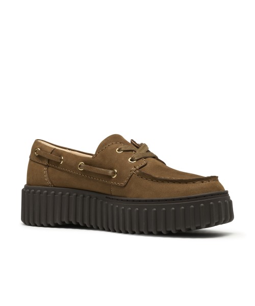 Clarks - Torhill Boat Walnut Nubuck