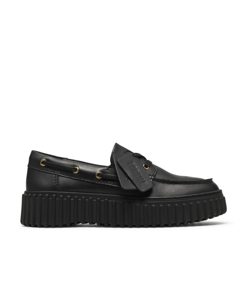 Clarks - Torhill Boat Black Leather Clarks - Torhill Boat Black Leather