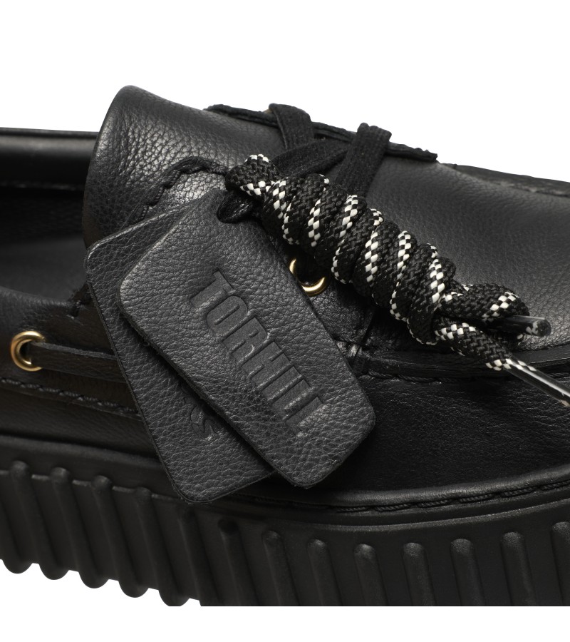 Clarks - Torhill Boat Black Leather Clarks - Torhill Boat Black Leather