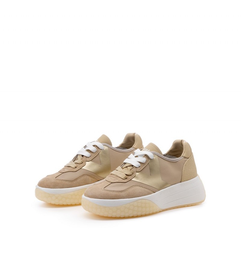 Keh.noo - KW 9755 Sand/Gold Textile/Suede