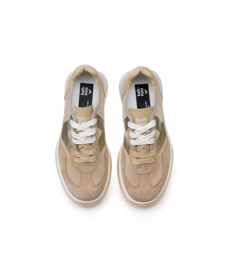 Keh.noo - KW 9755 Sand/Gold Textile/Suede