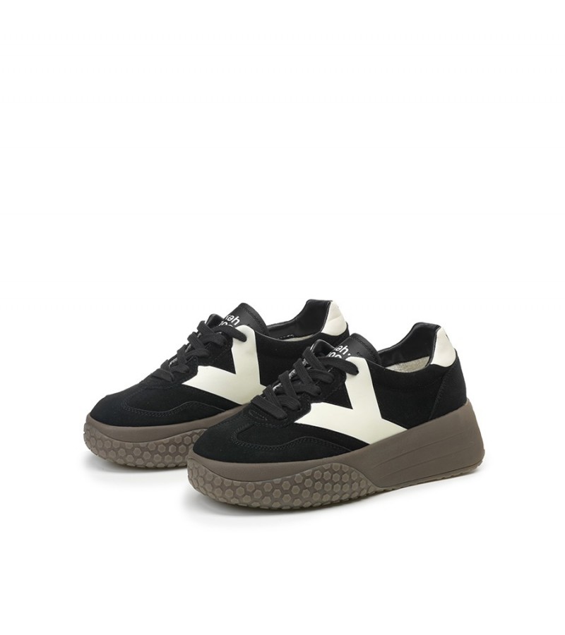 Keh.noo - KW 9767 Black/White Suede