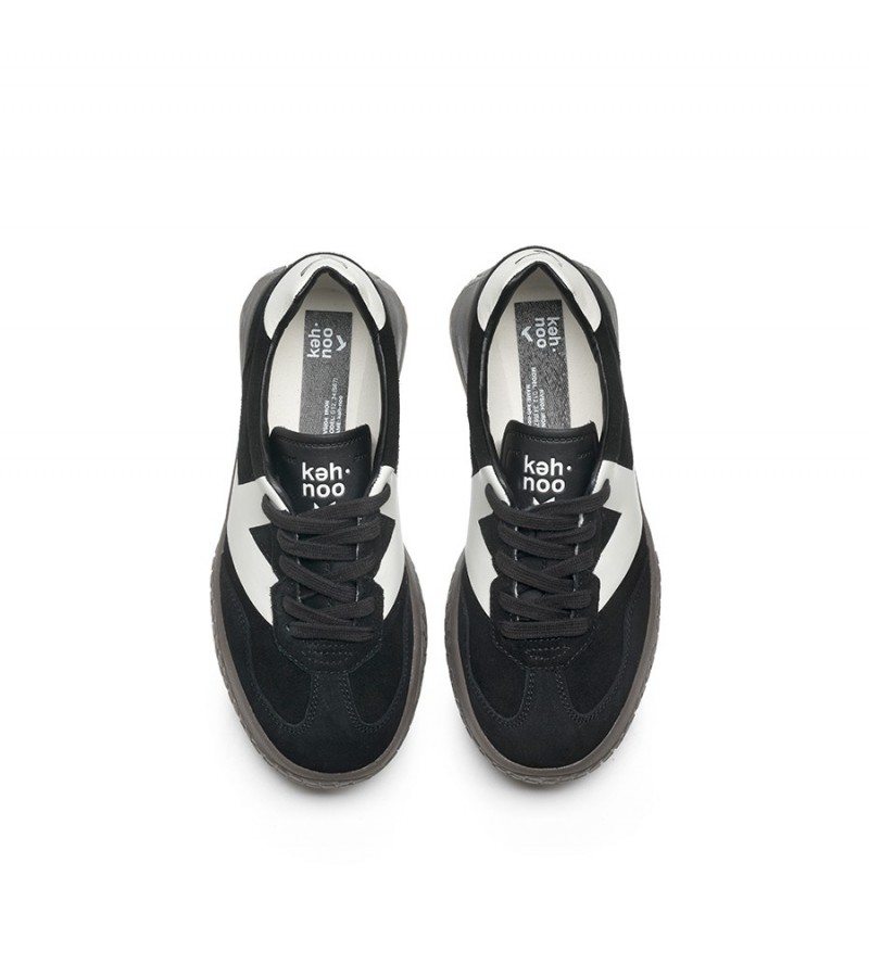 Keh.noo - KW 9767 Black/White Suede