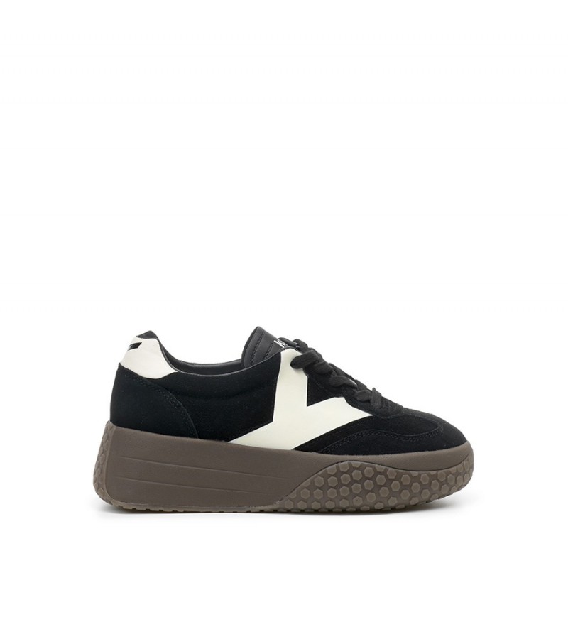 Keh.noo - KW 9767 Black/White Suede
