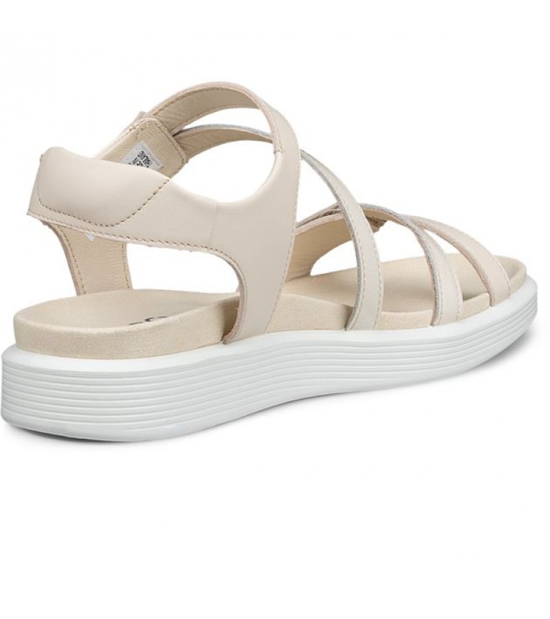 Ecco - Soft Sandal 238803-59113 Limestone Leather Ecco - Soft Sandal 238803-59113 Limestone Leather