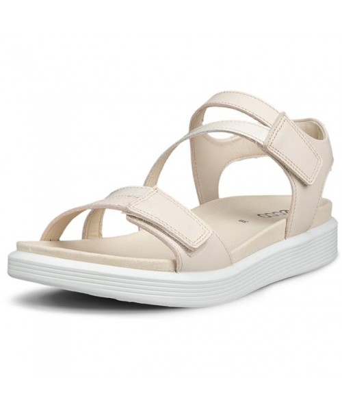 Ecco - Soft Sandal 238803-59113 Limestone Leather