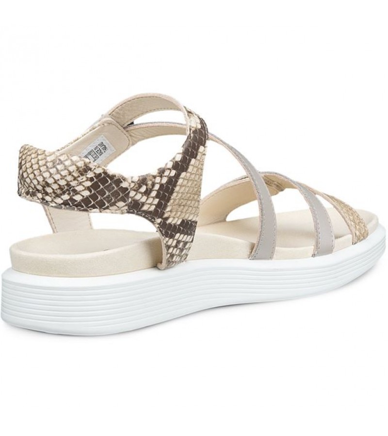Ecco - Soft Sandal 238803-61651 Python/Pure Metallic Leather