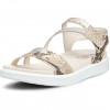 Ecco - Soft Sandal 238803-61651 Python/Pure Metallic Leather