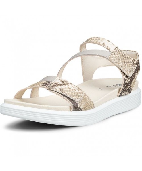 Ecco - Soft Sandal 238803-61651 Python/Pure Metallic Leather