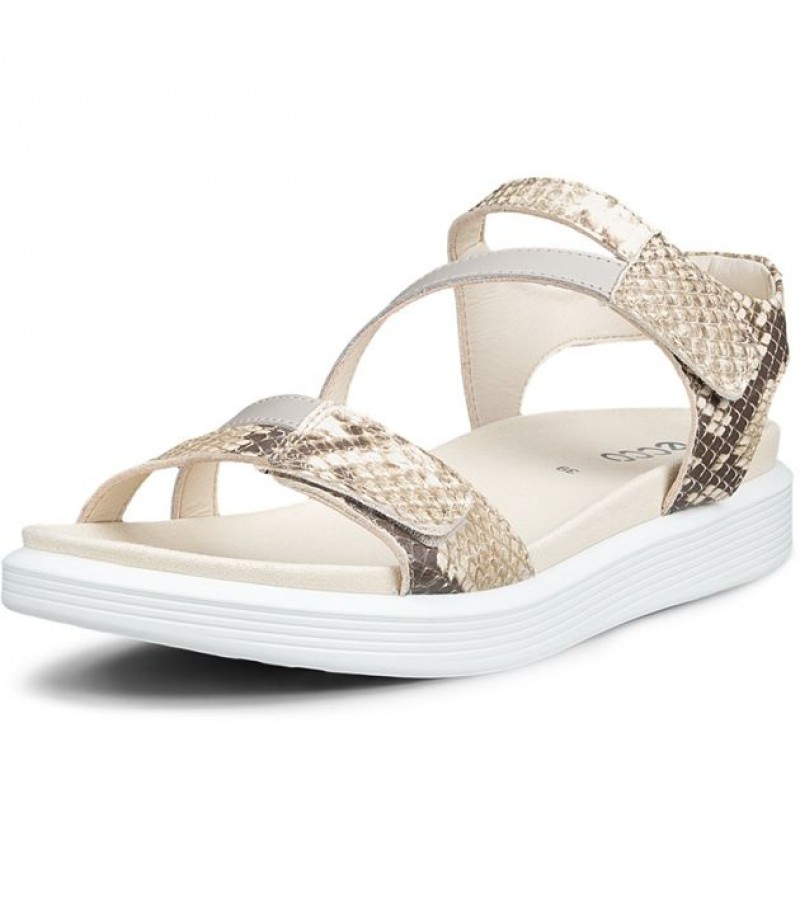 Ecco - Soft Sandal 238803-61651 Python/Pure Metallic Leather