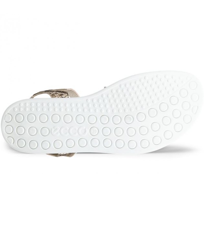 Ecco - Soft Sandal 238803-61651 Python/Pure Metallic Leather