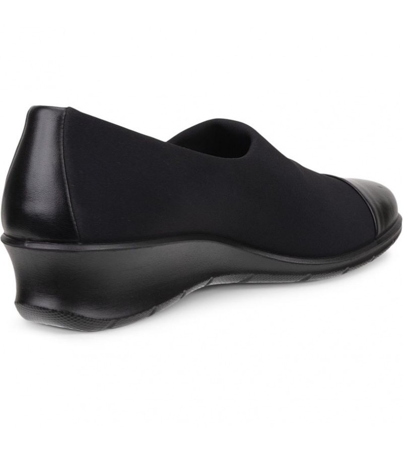 Ecco - Felicia 217333-51052 Black Leather/Textile
