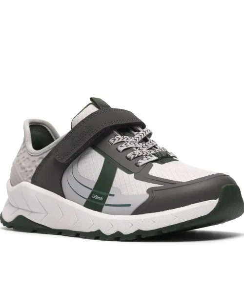 Clarks - Selva Lane Kid Grey/Green