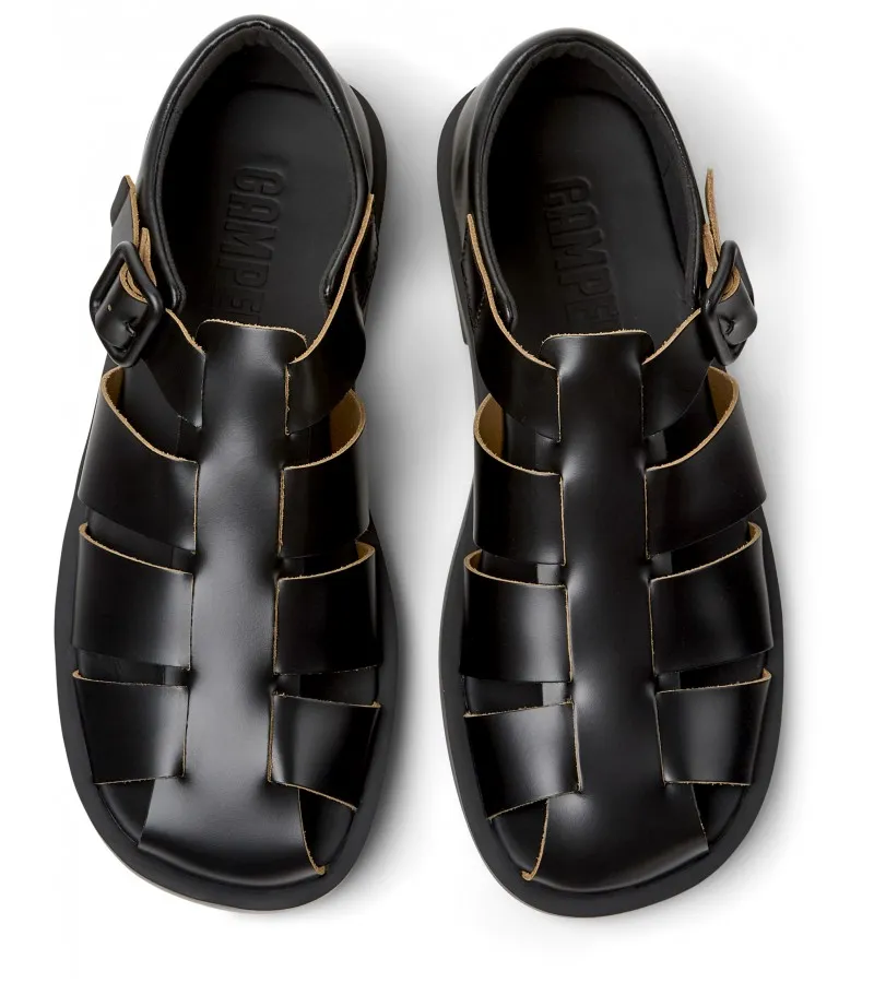 ◆CAMPER◆ Don K101011001 Camper - Don K101011-001 Black Leather - sfiggas.gr