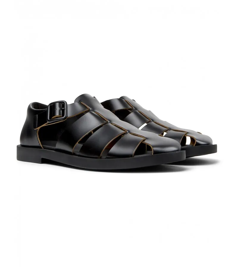 ◆CAMPER◆ Don K101011001 Camper - Don K101011-001 Black Leather - sfiggas.gr