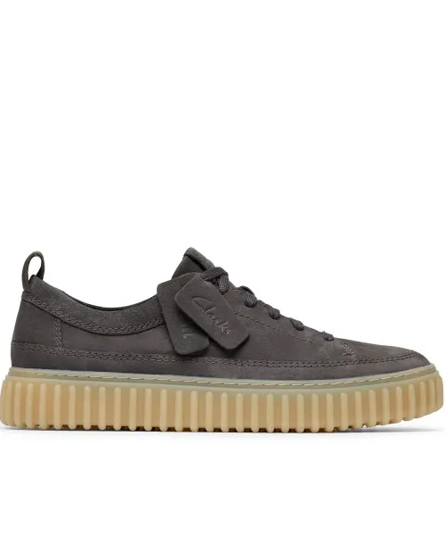 Clarks - Torhill Lace Dark Grey Nubuck
