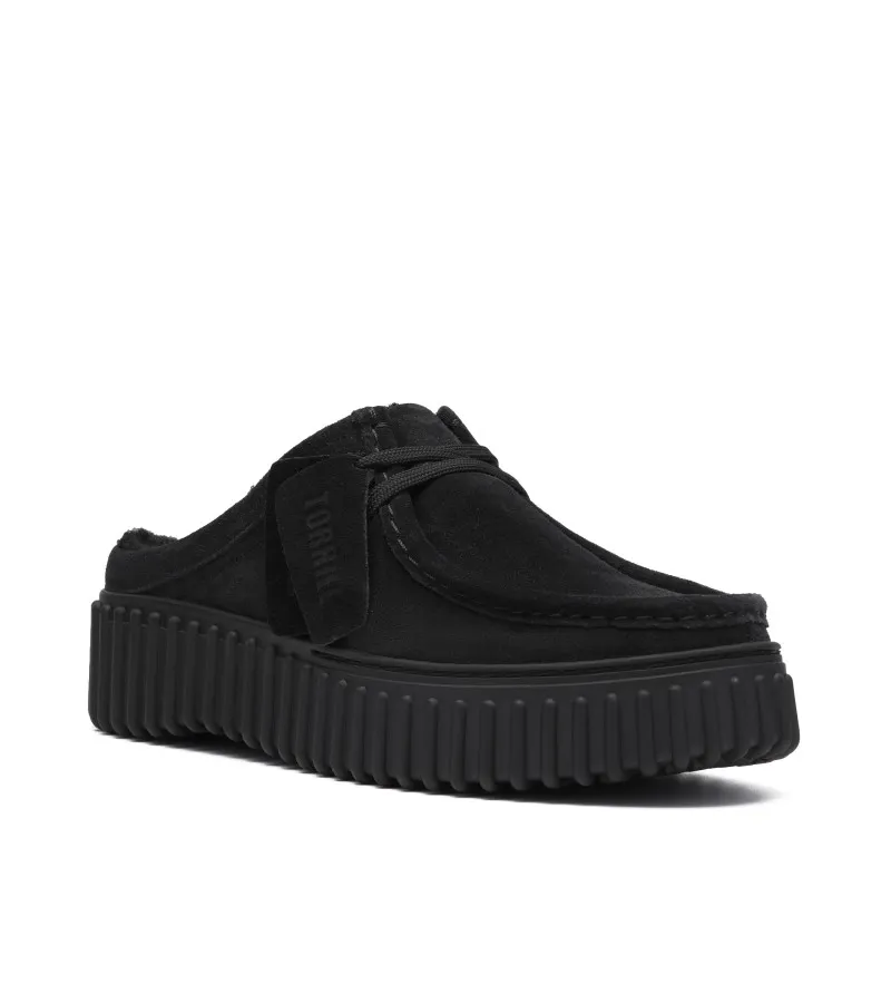 Clarks - Torhill Mule Black Wlined Suede - sfiggas.gr